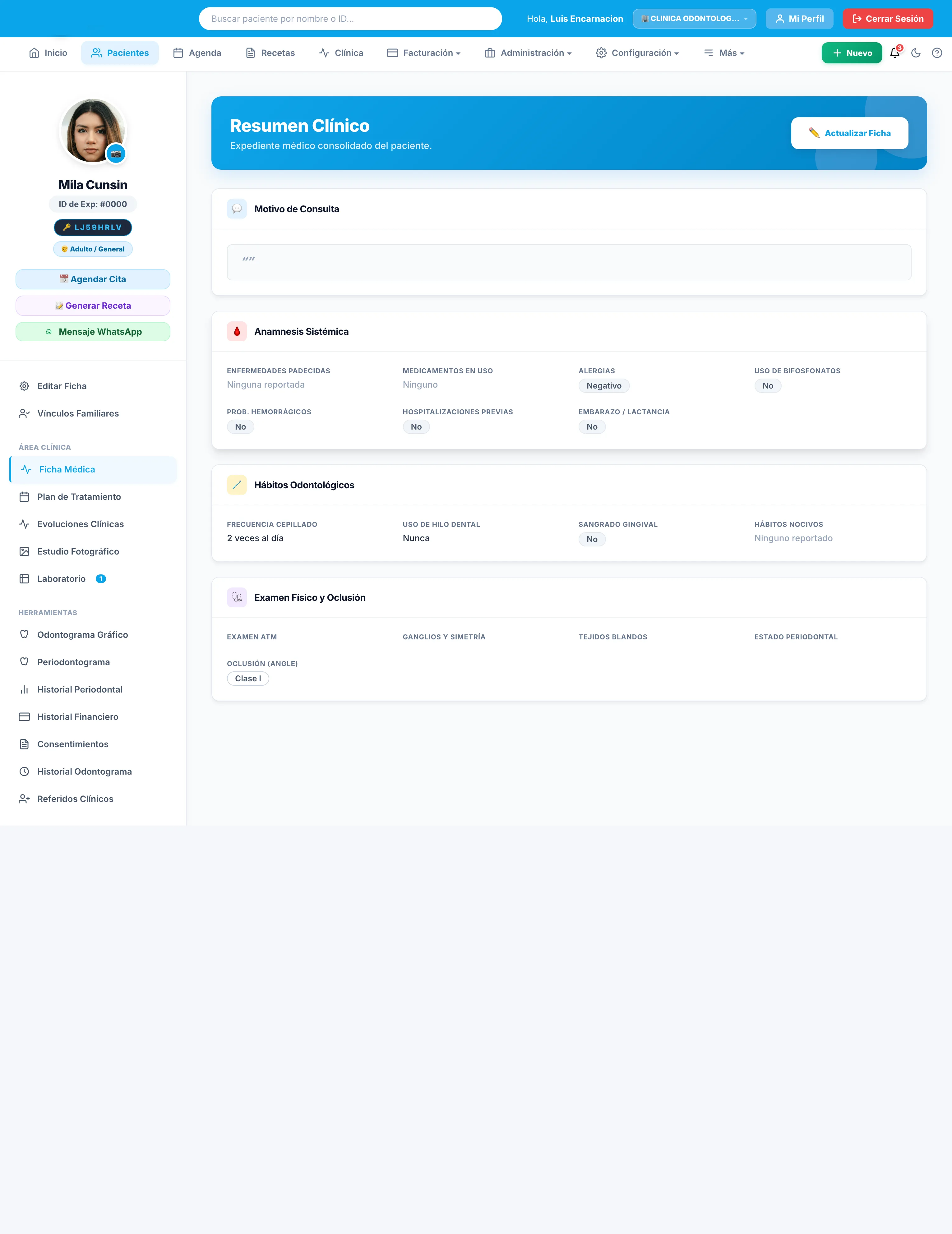 Perfil del Paciente